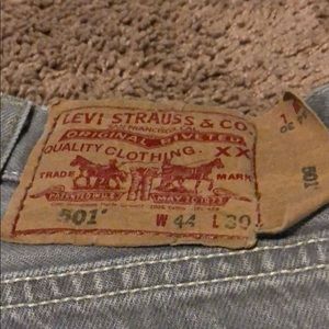 Gray Levi’s Original XX 501 Button Fly Denim